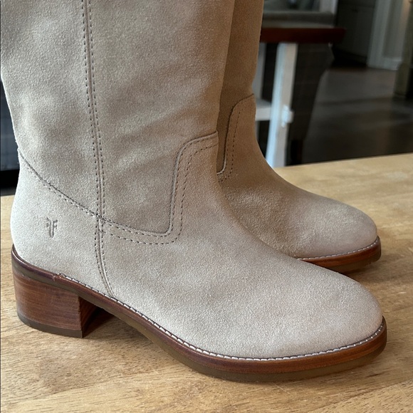 Frye Light Tan Suede Knee-High Boots - Picture 4 of 4